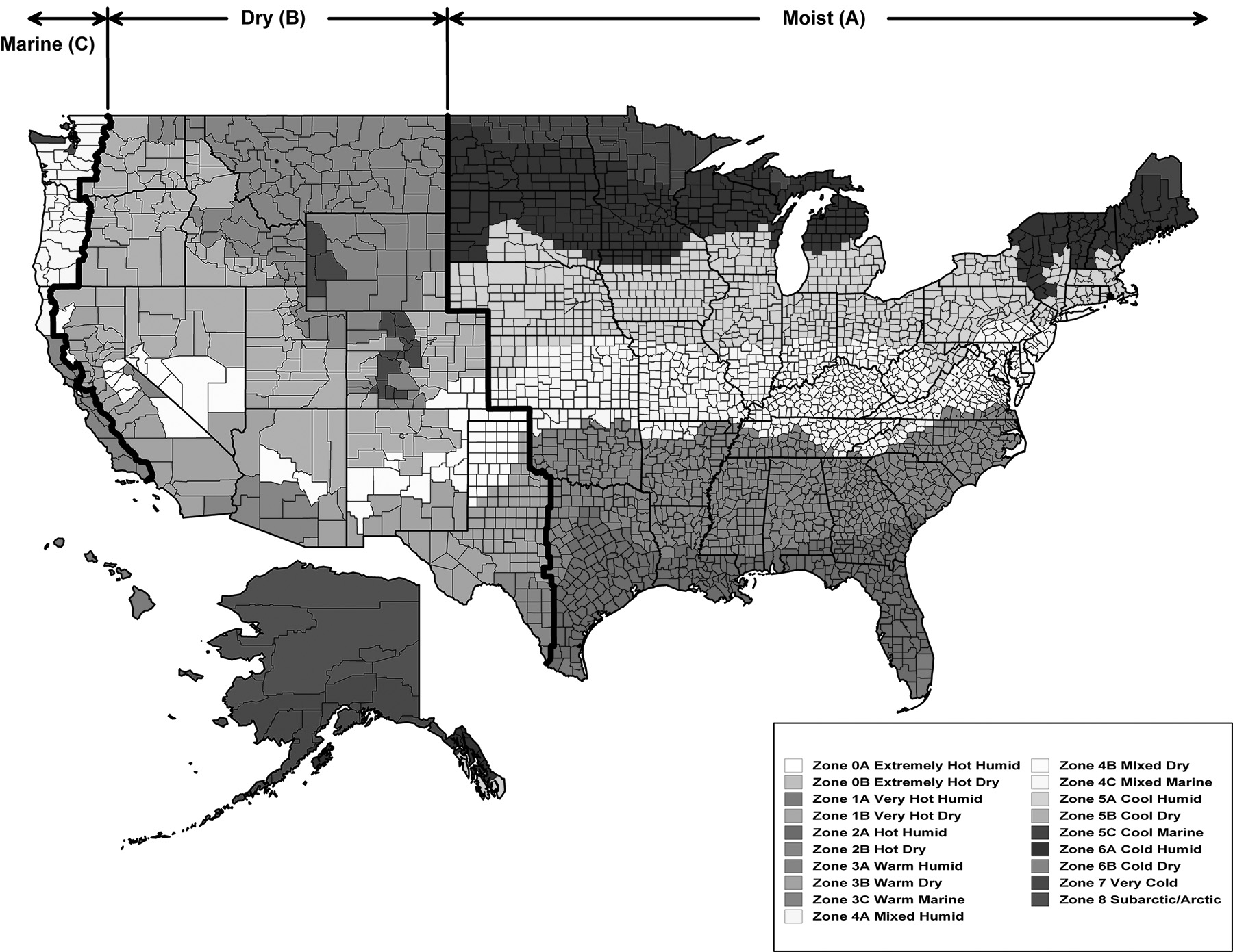 Climate Zones Map